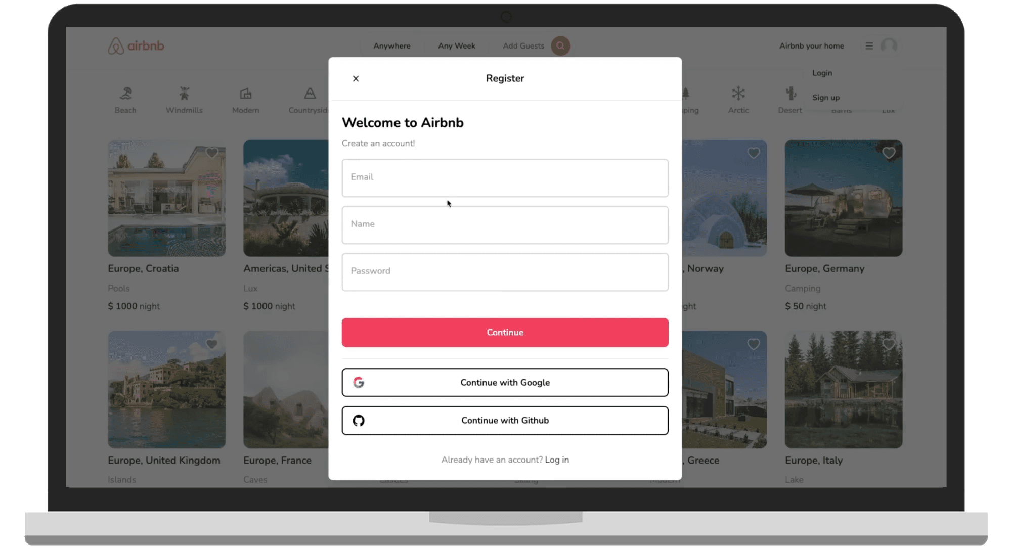 Home Rental Service Site