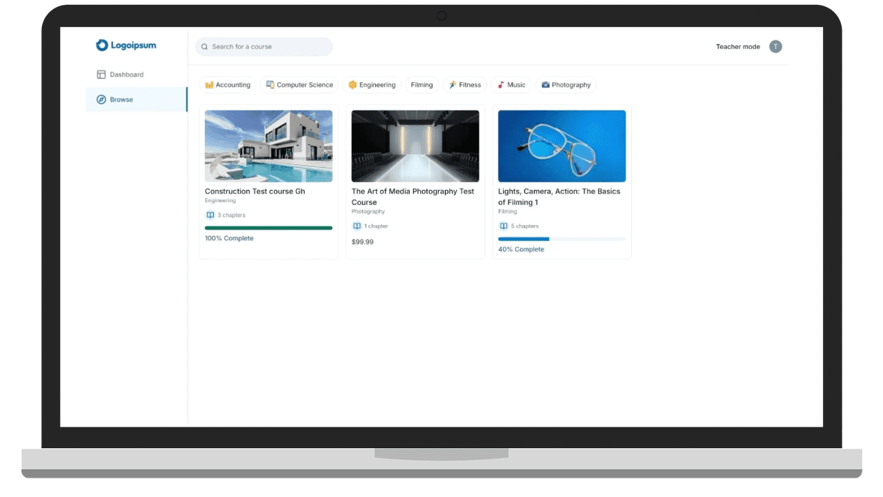 Learning Management System Site